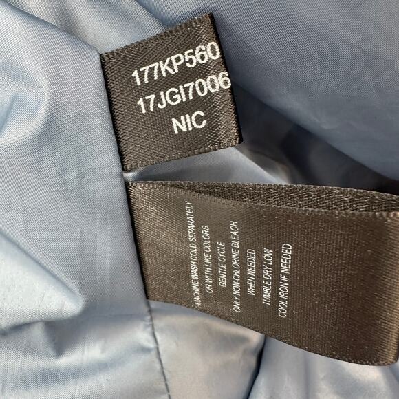 Kenneth Cole Jacket NY Quilted Puffer  WMNS L Gray Long Coat Full Zip Winterwear - Picture 10 of 10